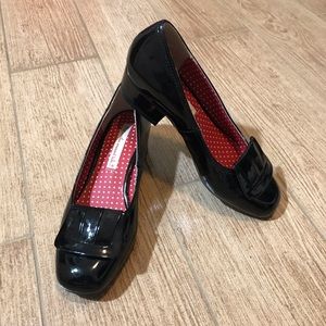 Bait footwear mod heeled patent leather loafers